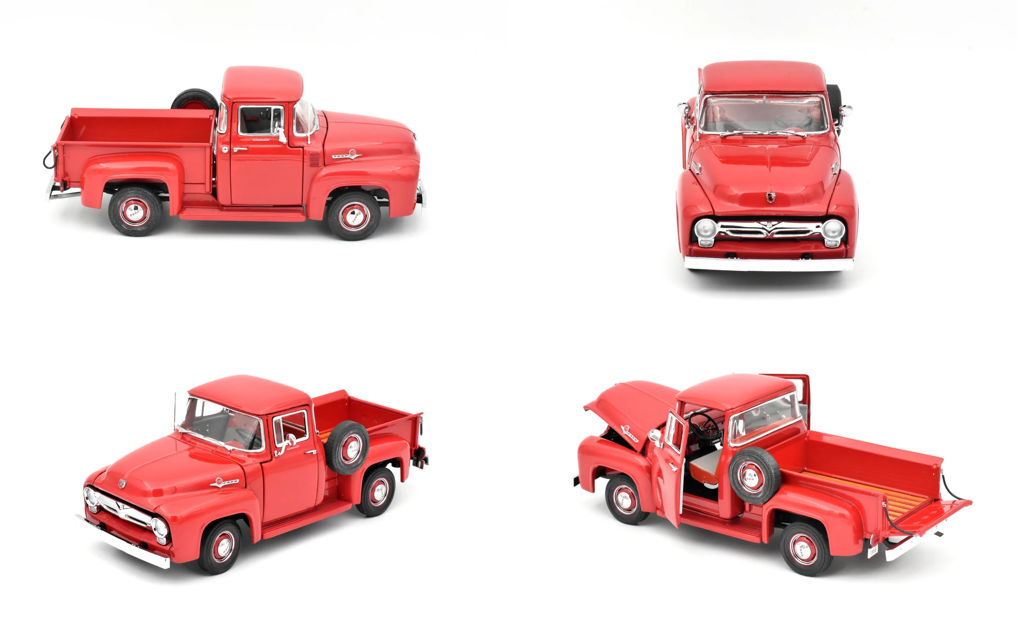 Four views of Ford F-100 Pickup