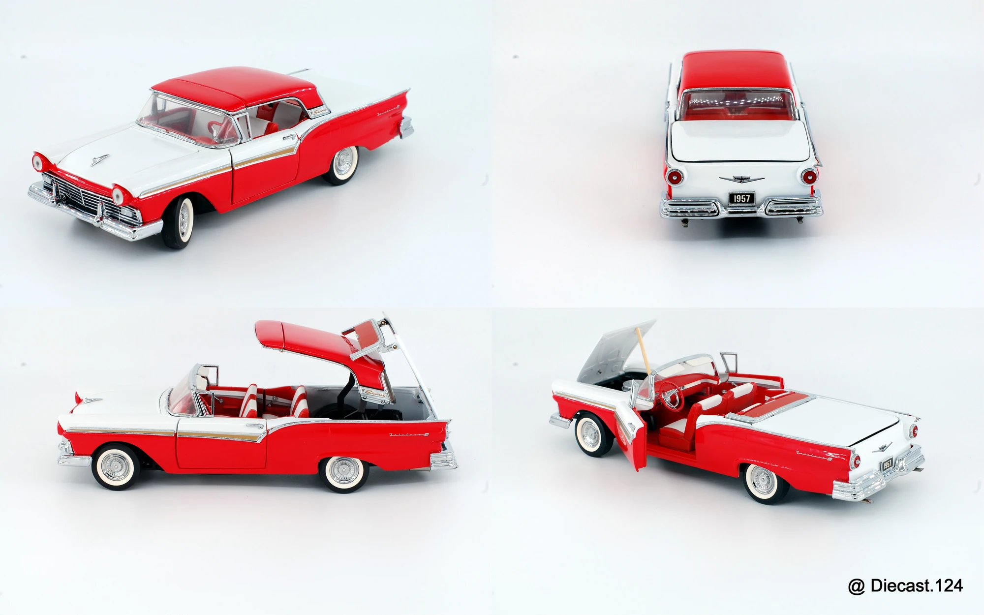 Four views of Ford Fairlane 500 Skyliner