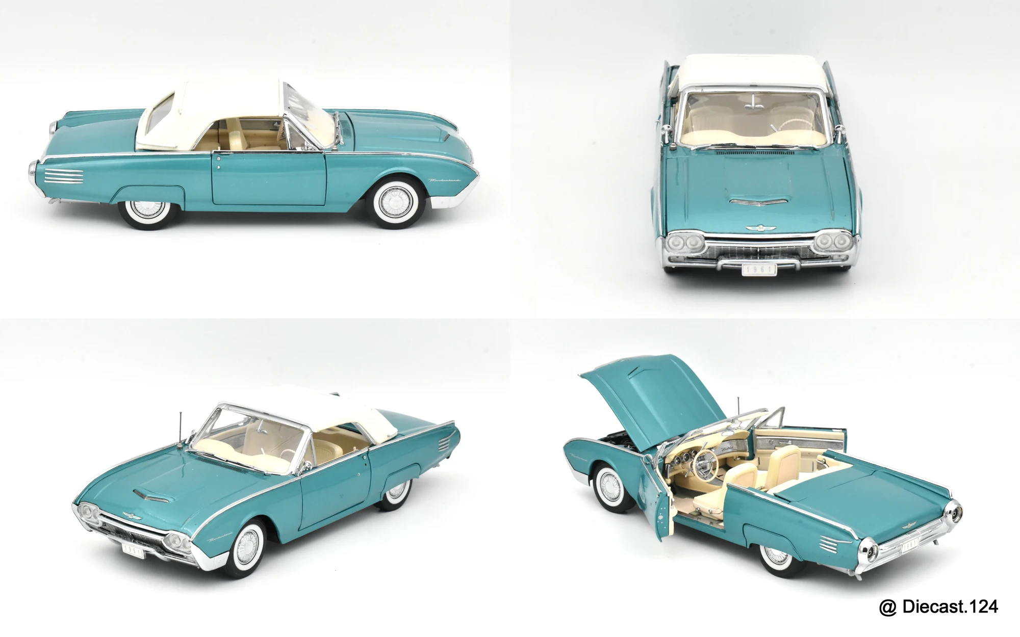 Four views of Ford Thunderbird