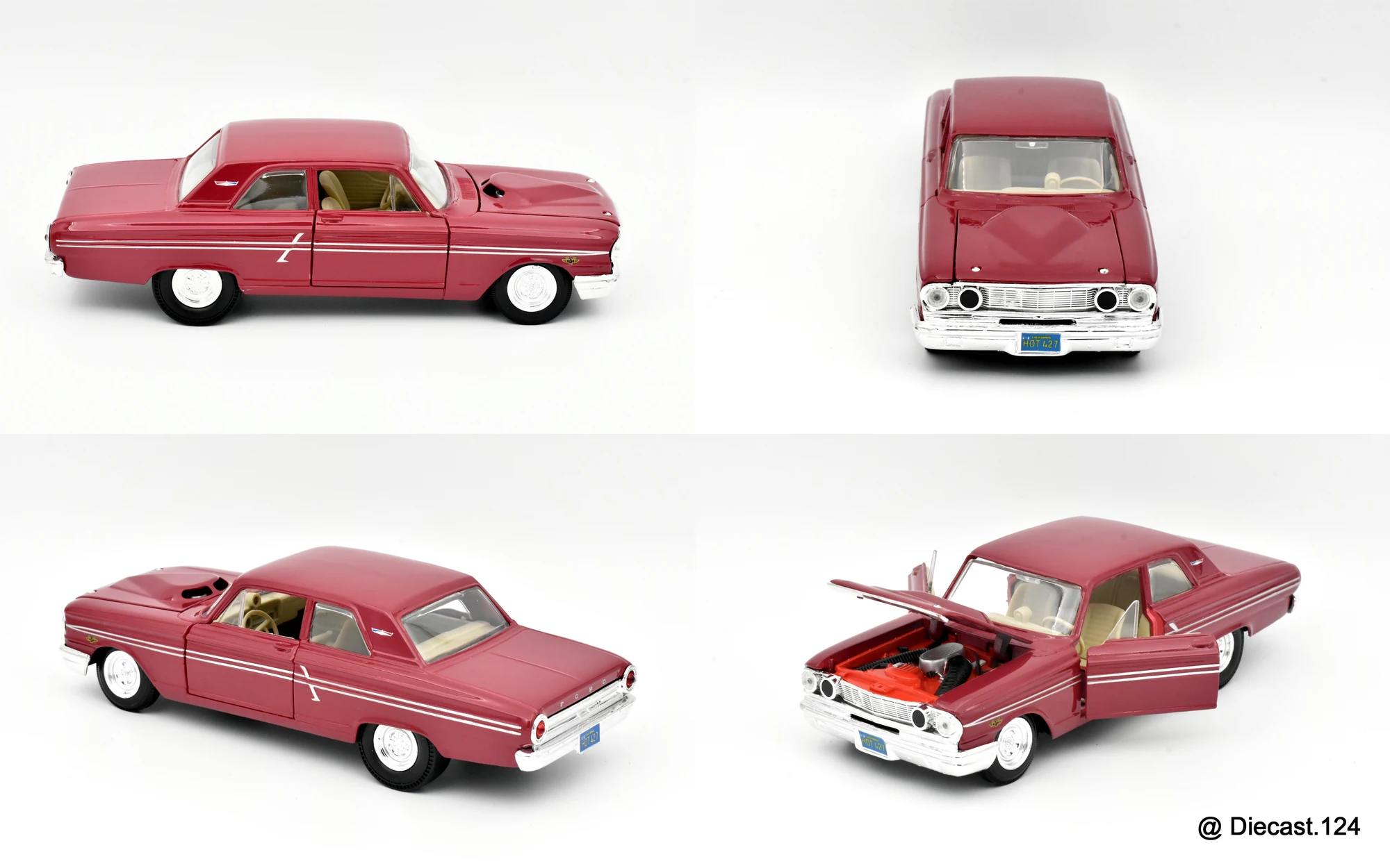 Four views of Ford Fairline Thunderbolt