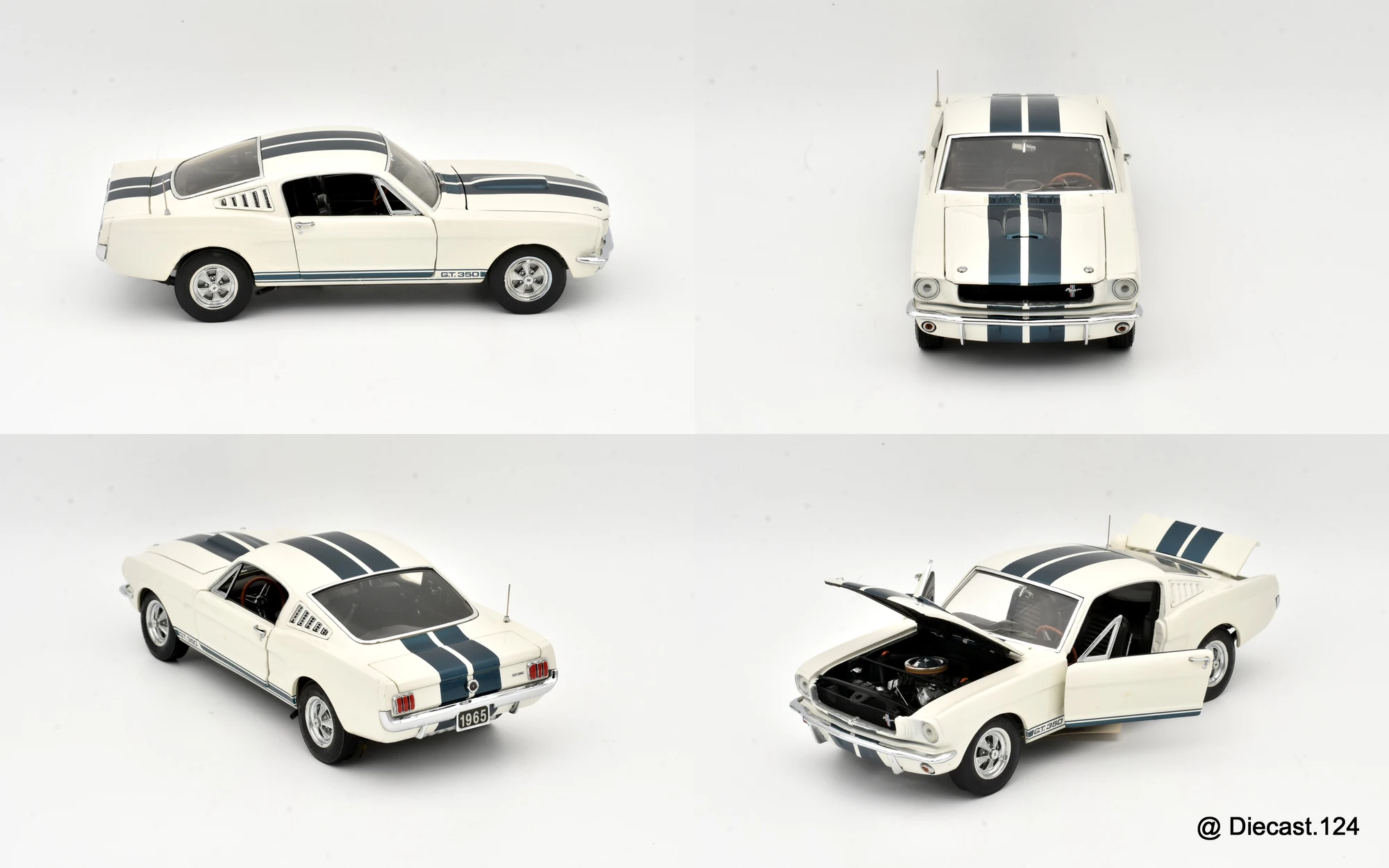 Four views of Ford Mustang Shelby GT-350