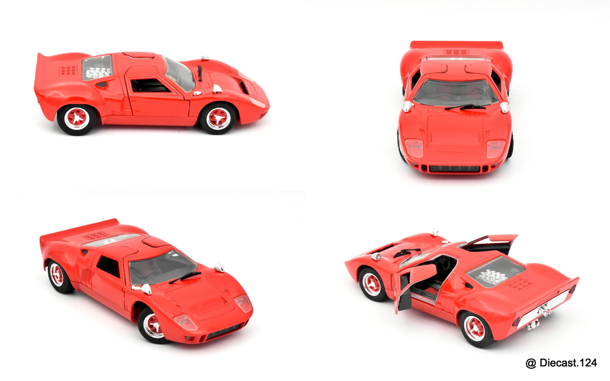 Four views of Ford GT40