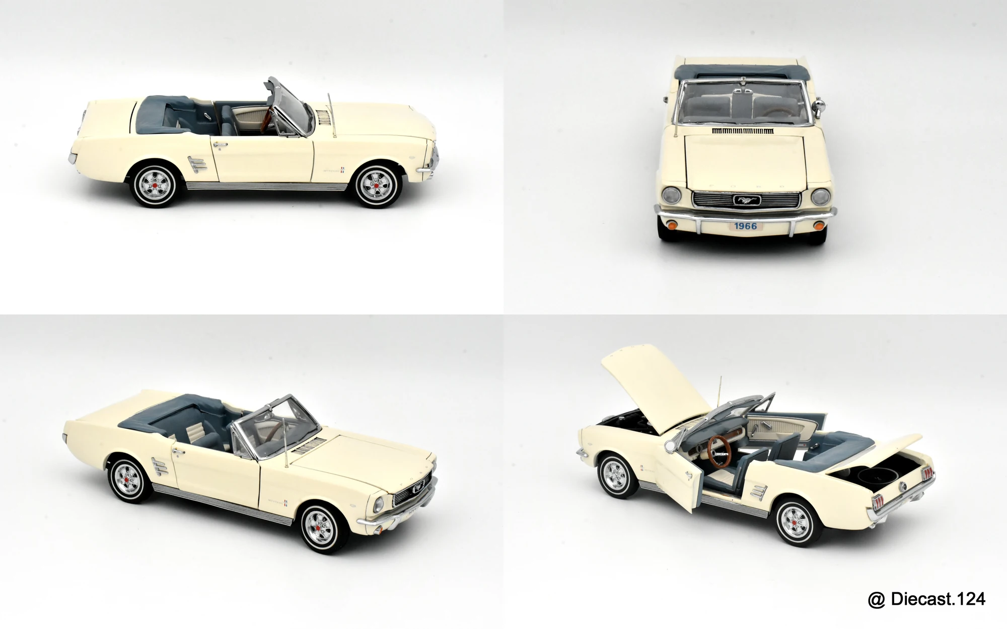 Four views of Ford Mustang Convertible