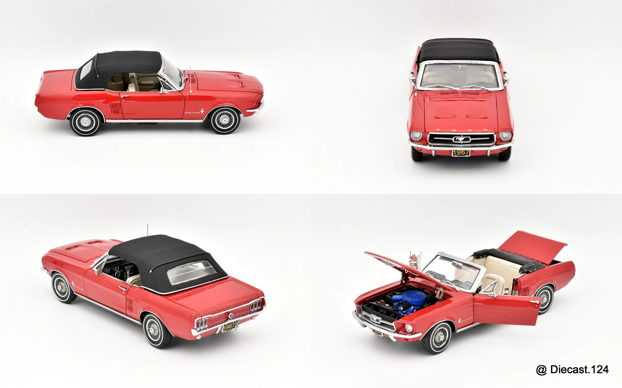 Four views of Ford Mustang Convertible