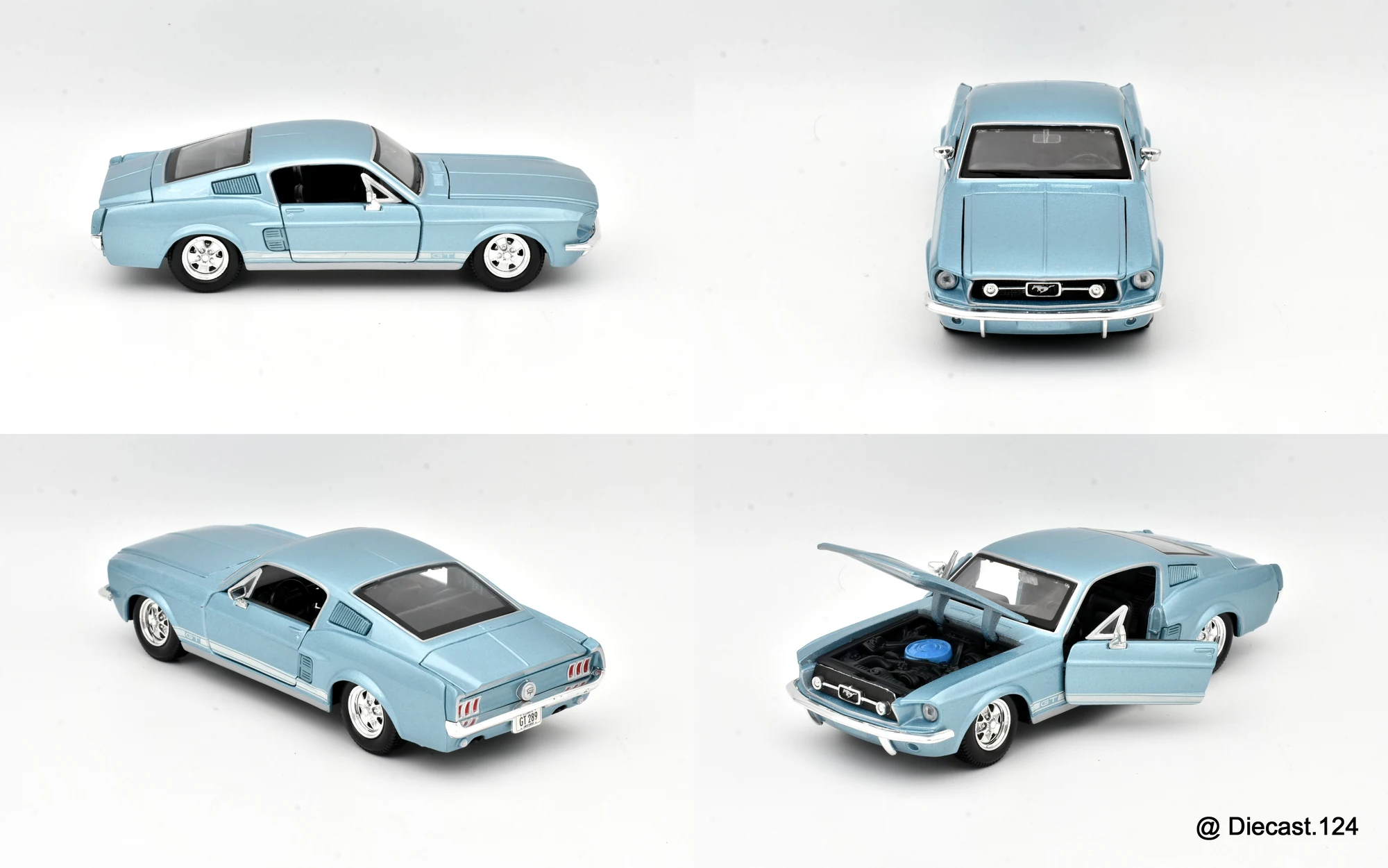 Four views of Ford Mustang GT (1st Gen)