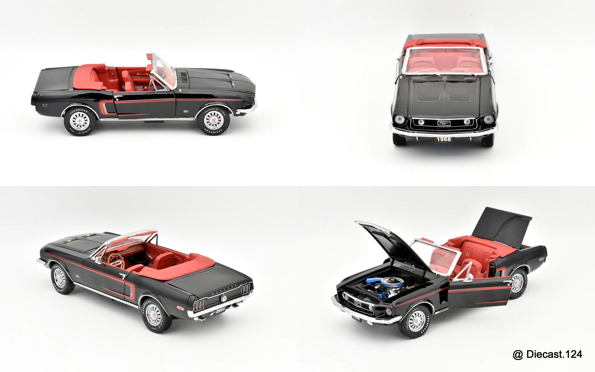 Four views of Ford Mustang GT Convertible LE