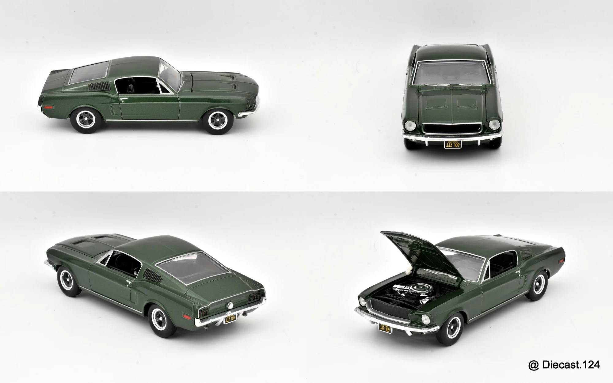 Four views of Ford Mustang GT Fastbck (1st Gen)