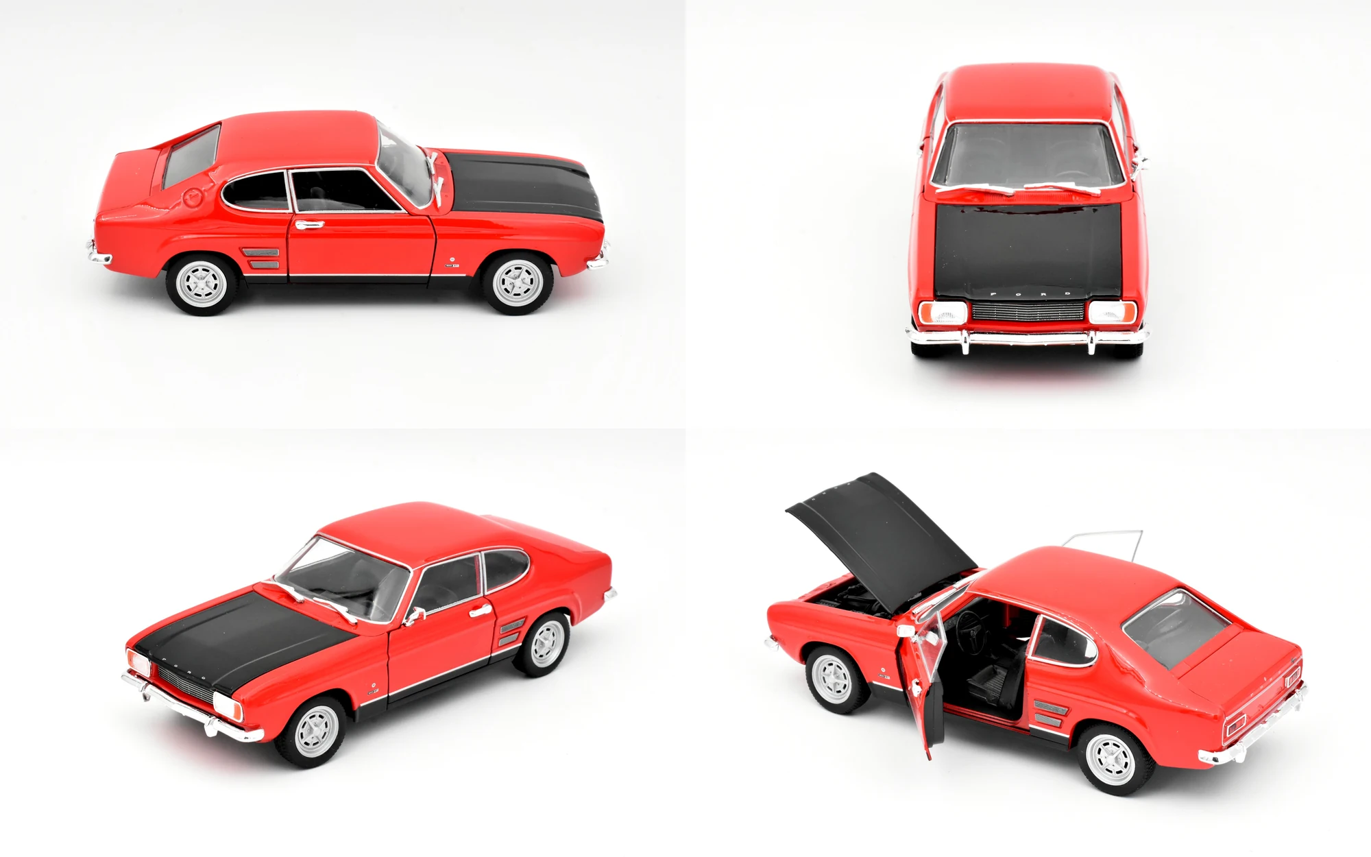 Four views of Ford Capri Mk I