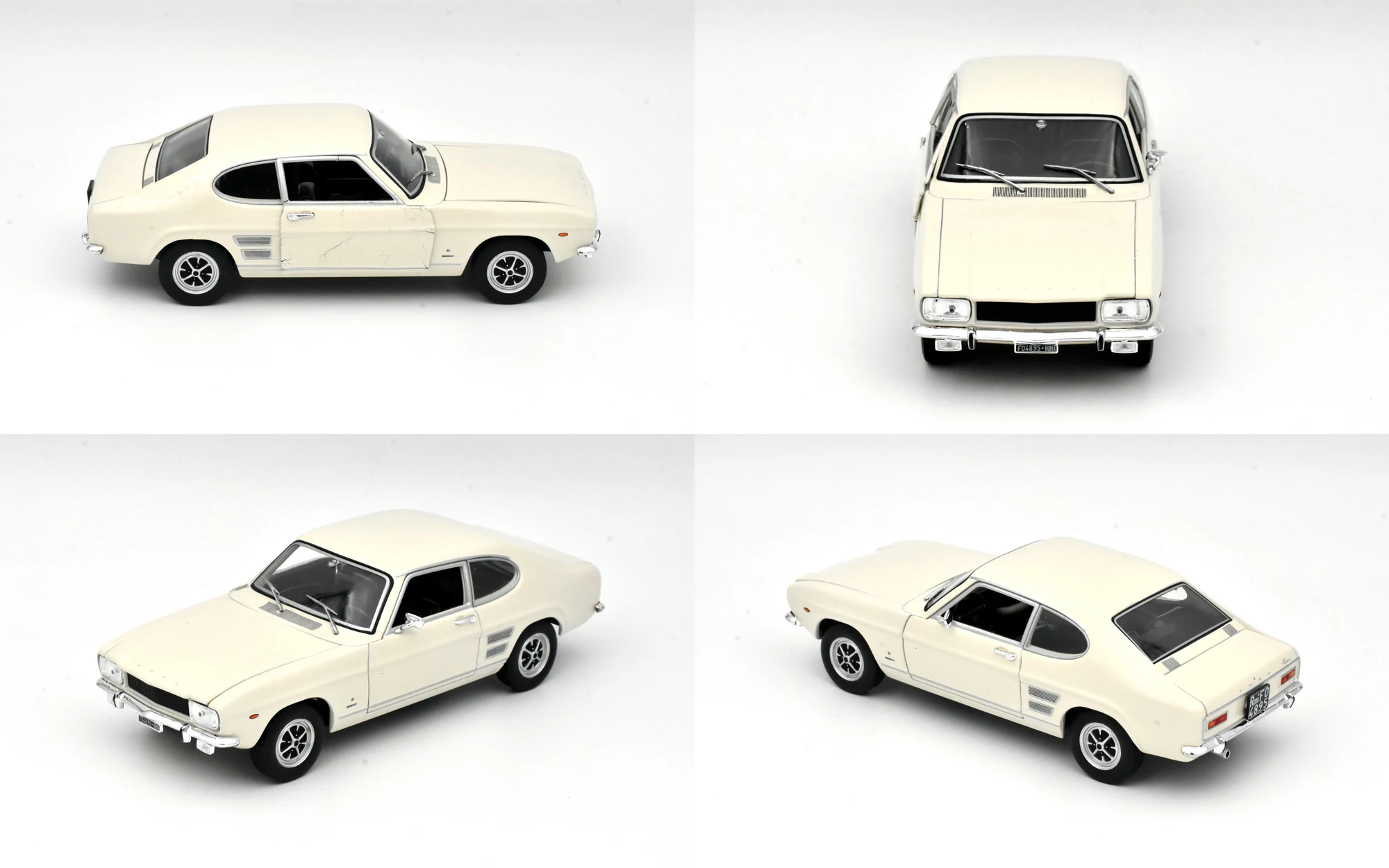 Four views of Ford Capri Mk I GT XLR 1700