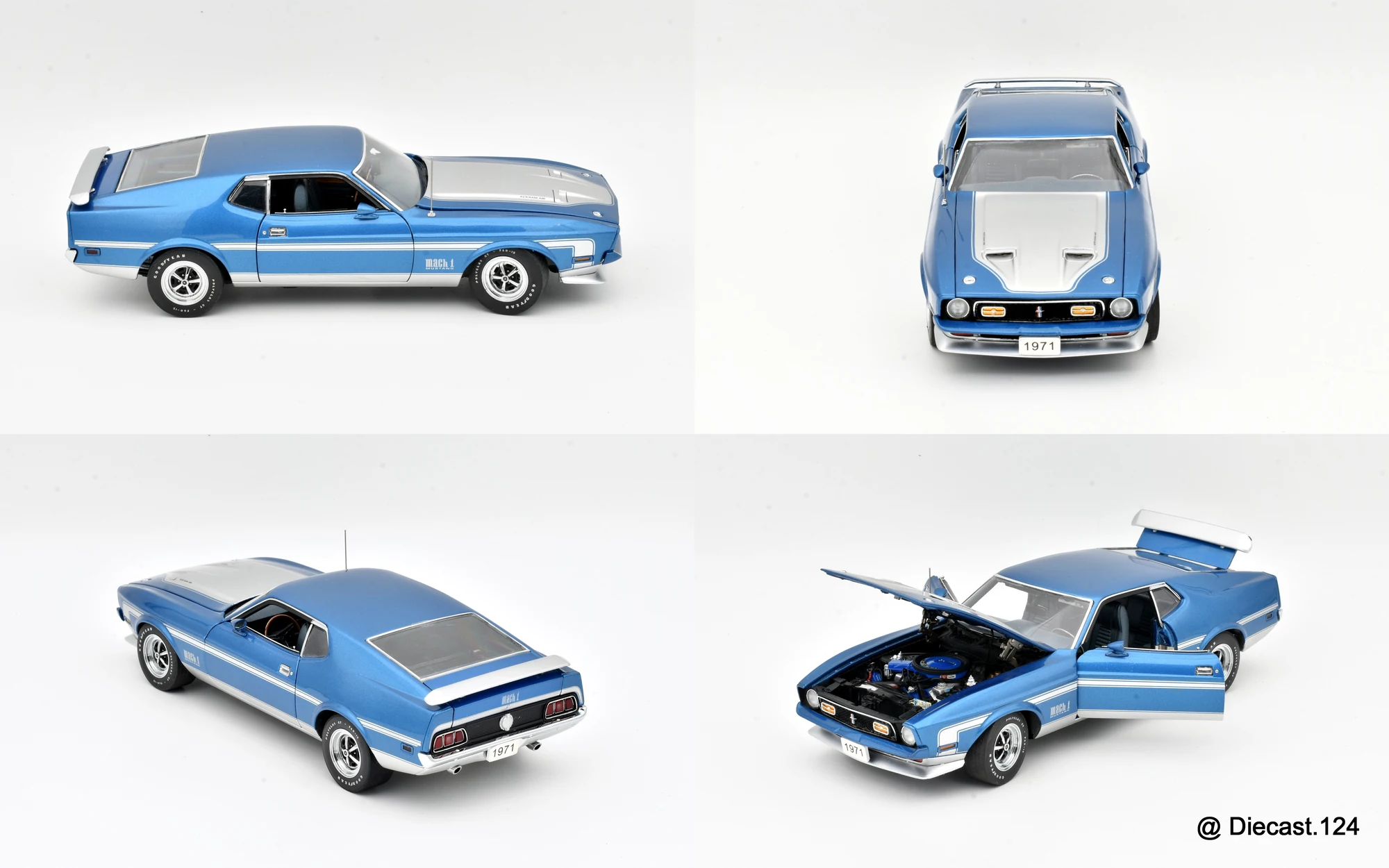 Four views of Ford Mustang Mach 1 LE
