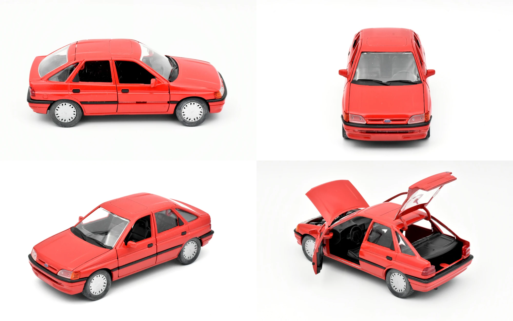 Four views of Ford Escort Ghia