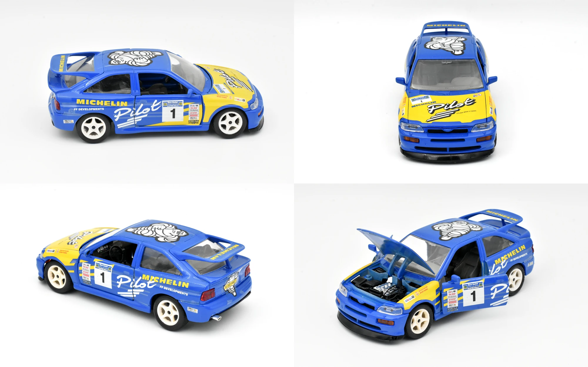 Four views of Ford Escort RS