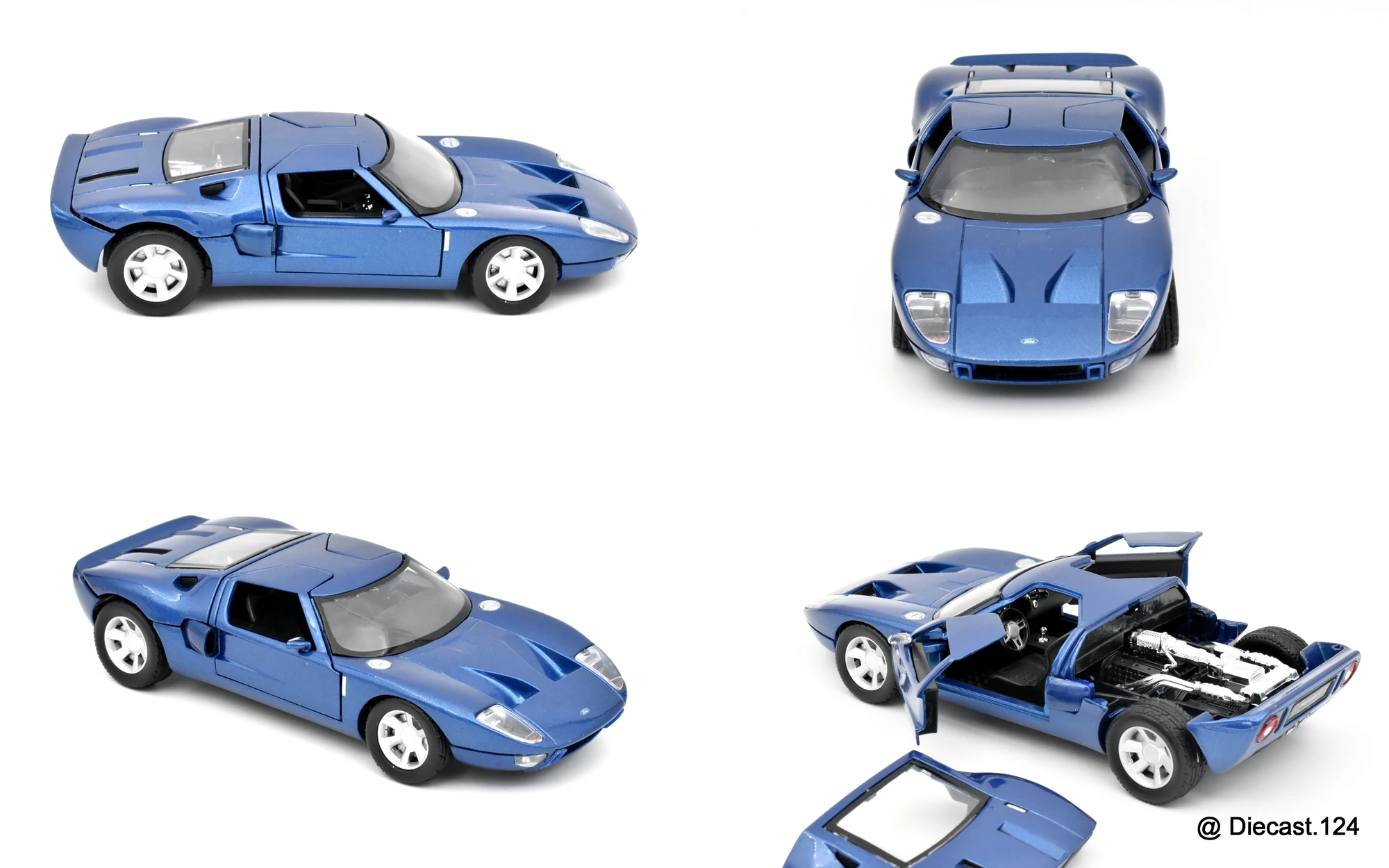 Four views of Ford GT