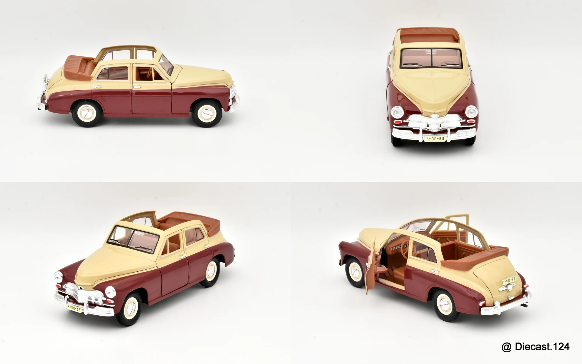 Four views of GAZ M20 Pobeda Cabrio
