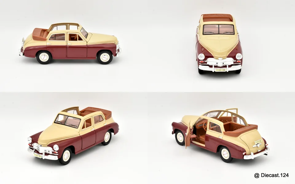 Four views of GAZ M20 Pobeda Cabrio
