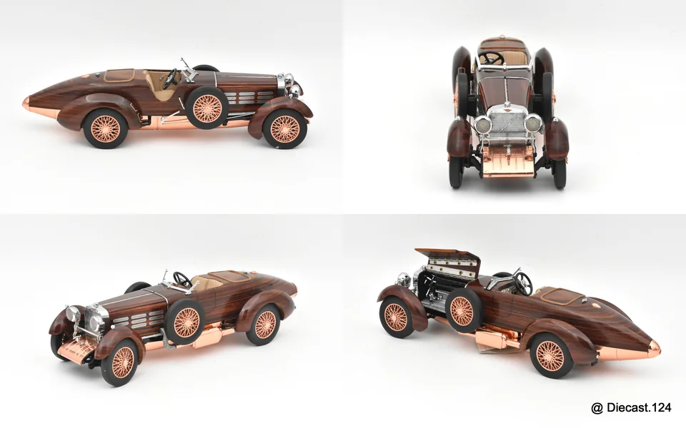 Four views of Hispano-Suiza H6C Tulipwood Torpedo