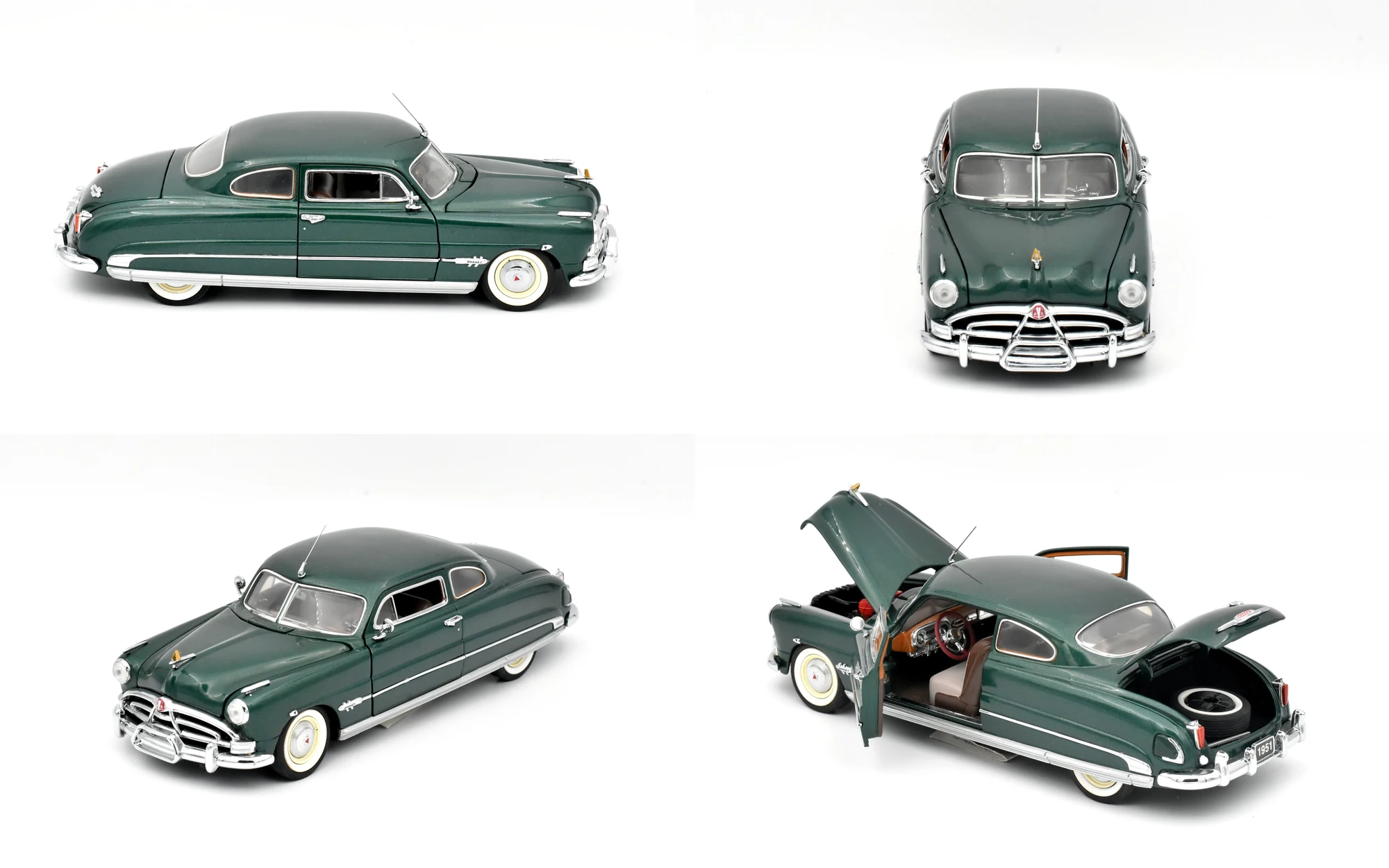 Four views of Hudson Hornet