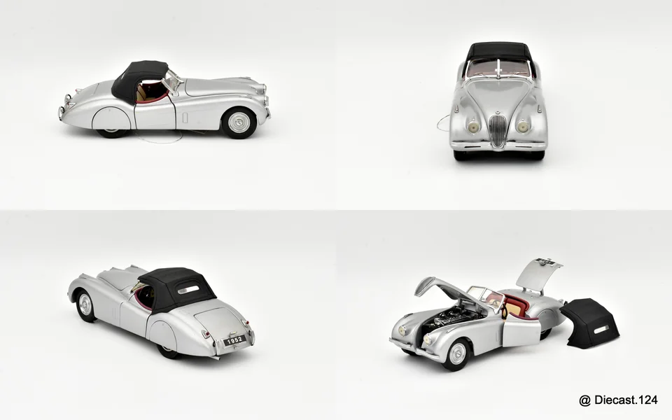 Four views of Jaguar XK 120