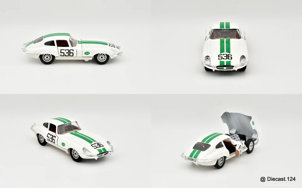 Four views of Jaguar E-Type