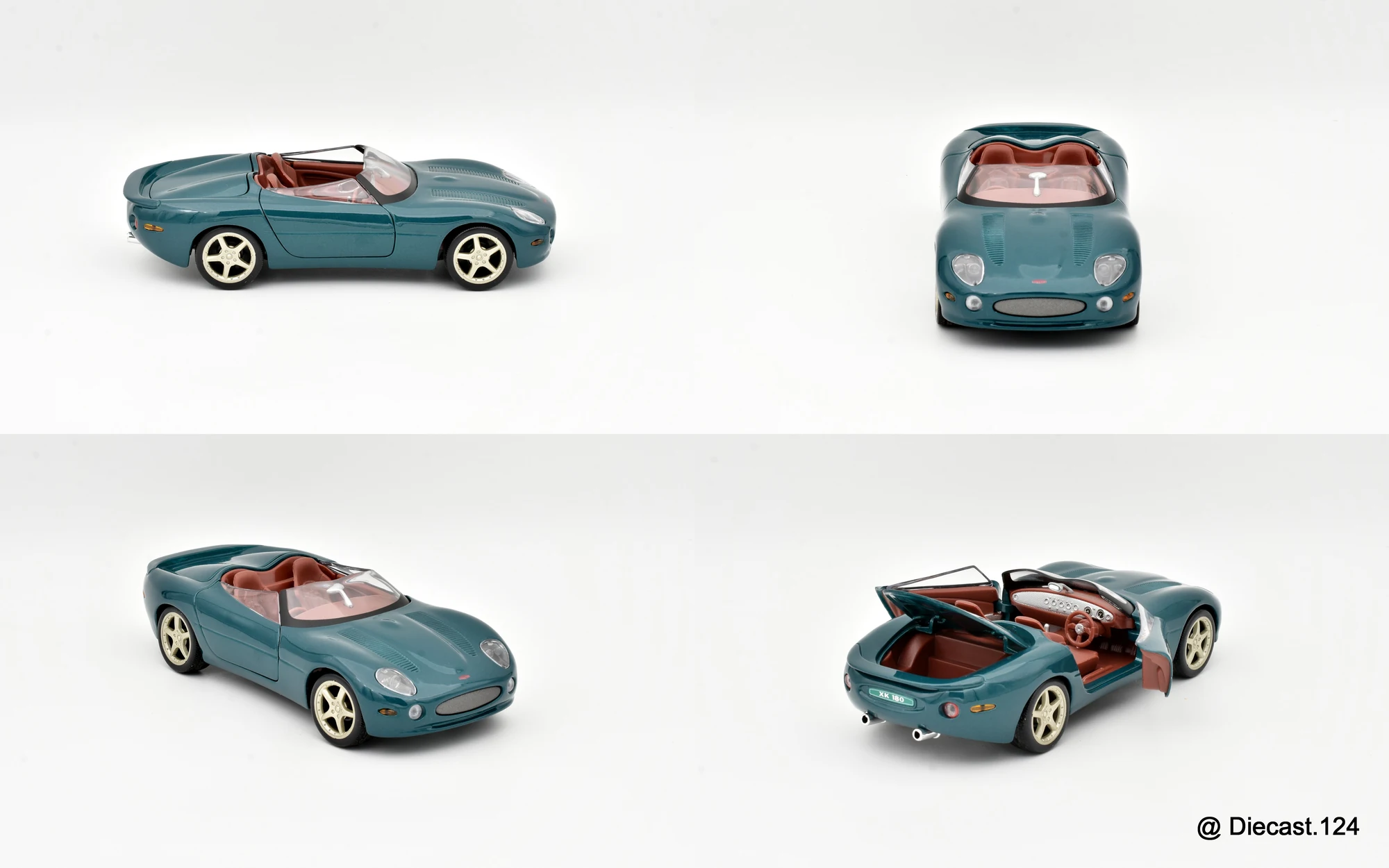 Four views of Jaguar XK180