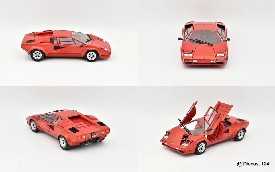 Four views of Lamborghini Countach LP400S