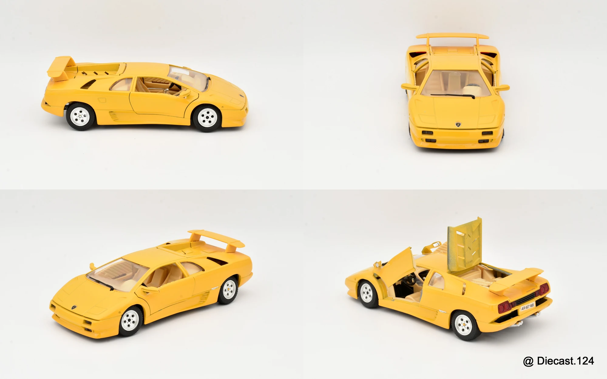 Four views of Lamborghini Diablo
