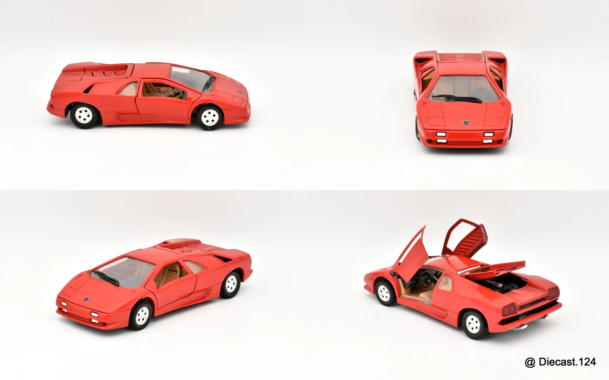 Four views of Lamborghini Diablo