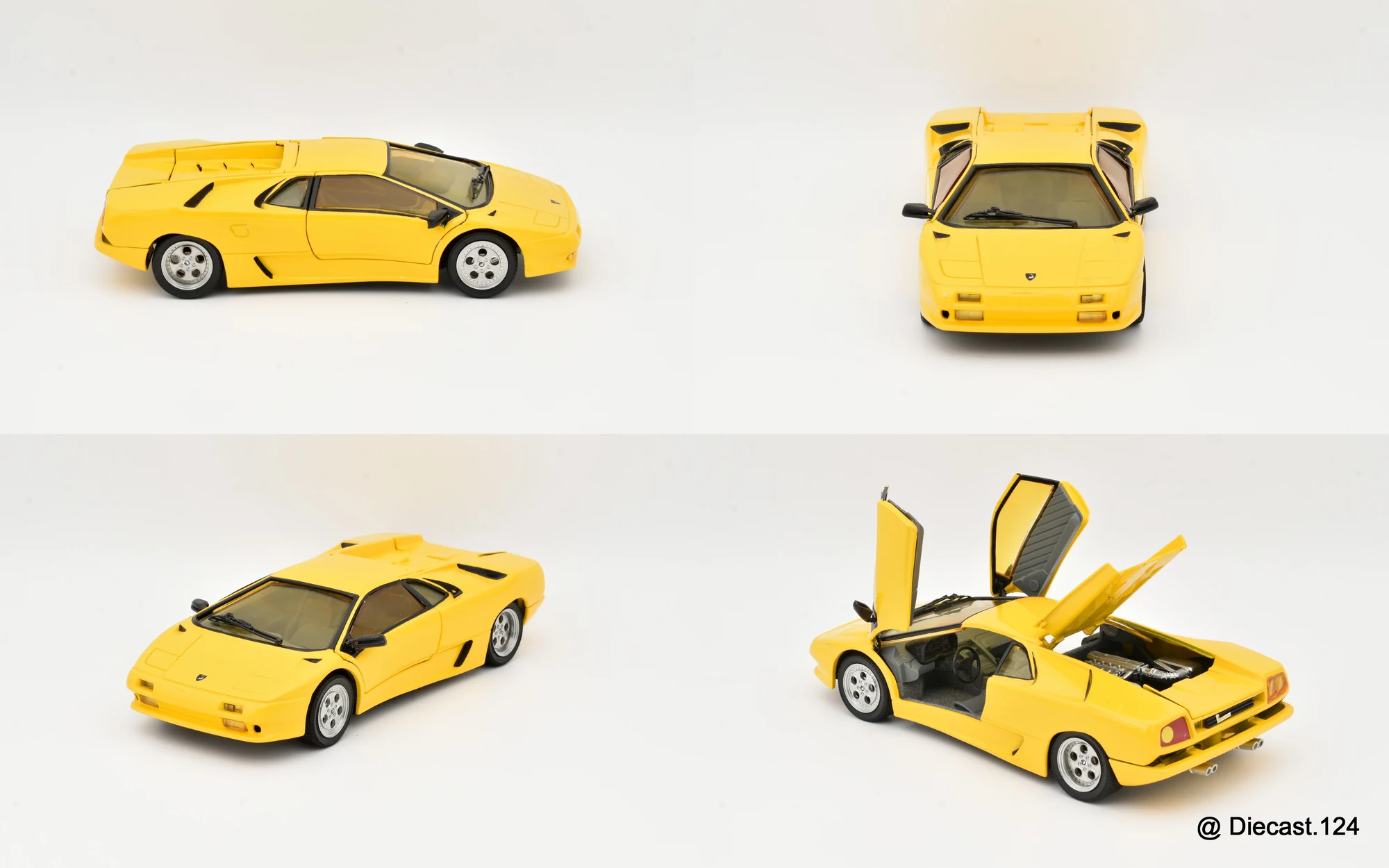 Four views of Lamborghini Diablo