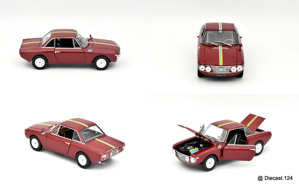 Four views of Lancia Fulvia Coupe HF
