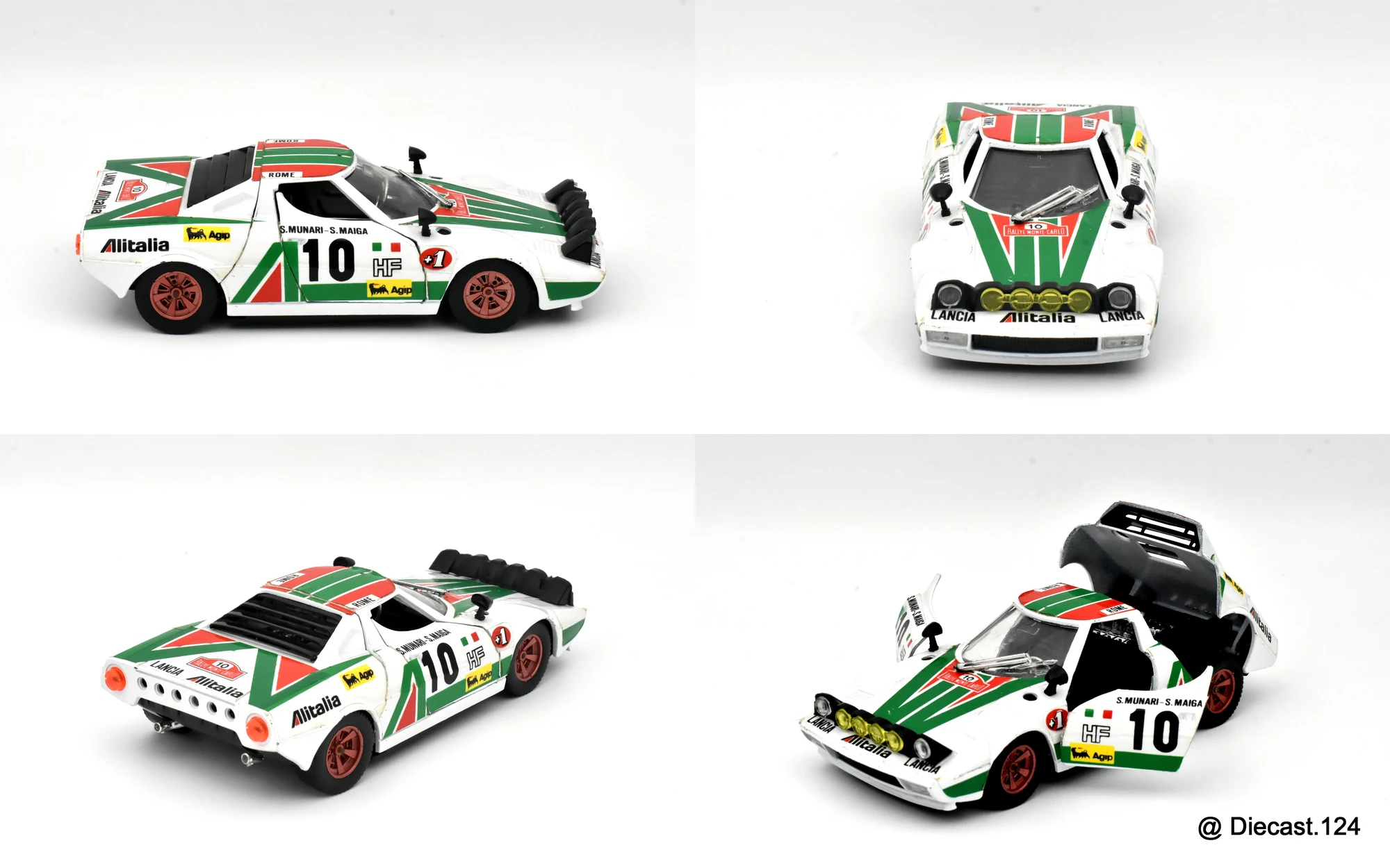 Four views of Lancia Stratos HF