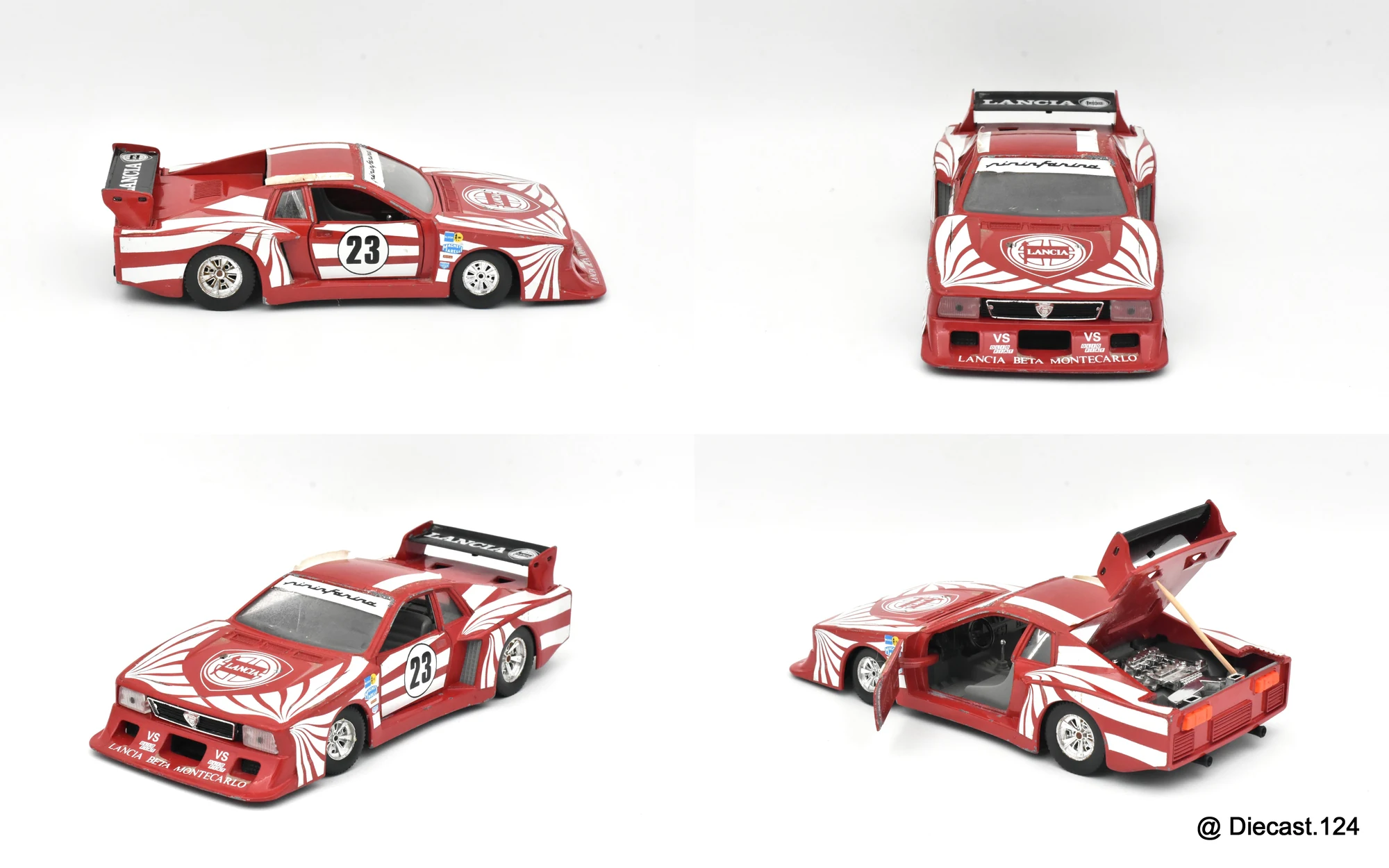 Four views of Lancia Beta Montecarlo Turbo