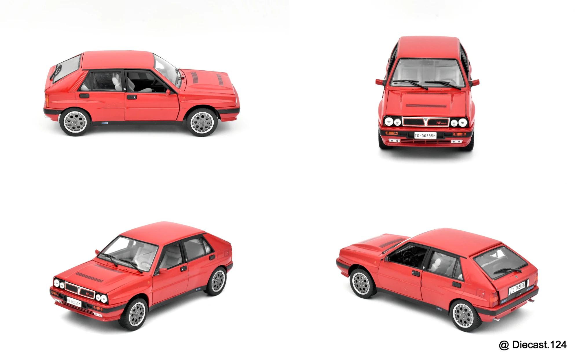 Four views of Lancia Delta Integrale 2.0 HF