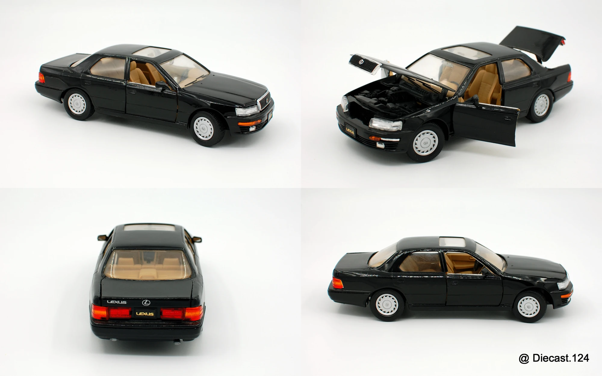 Four views of Lexus LS400