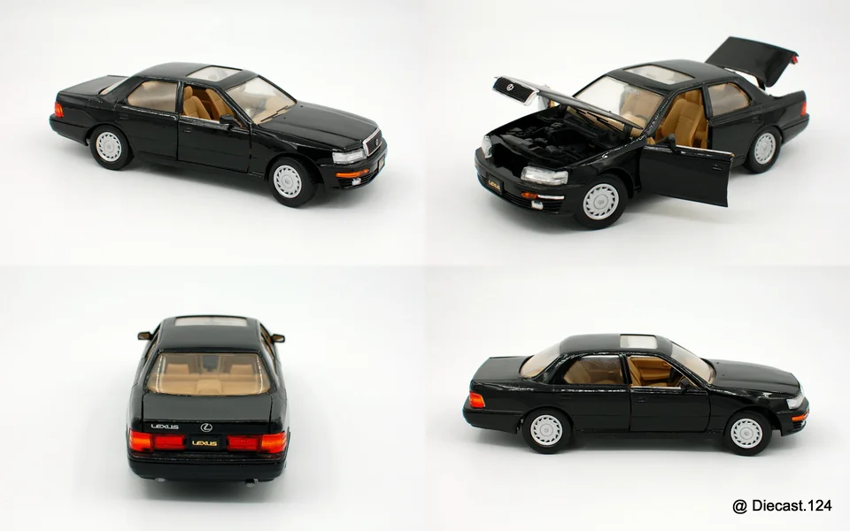 Four views of Lexus LS400