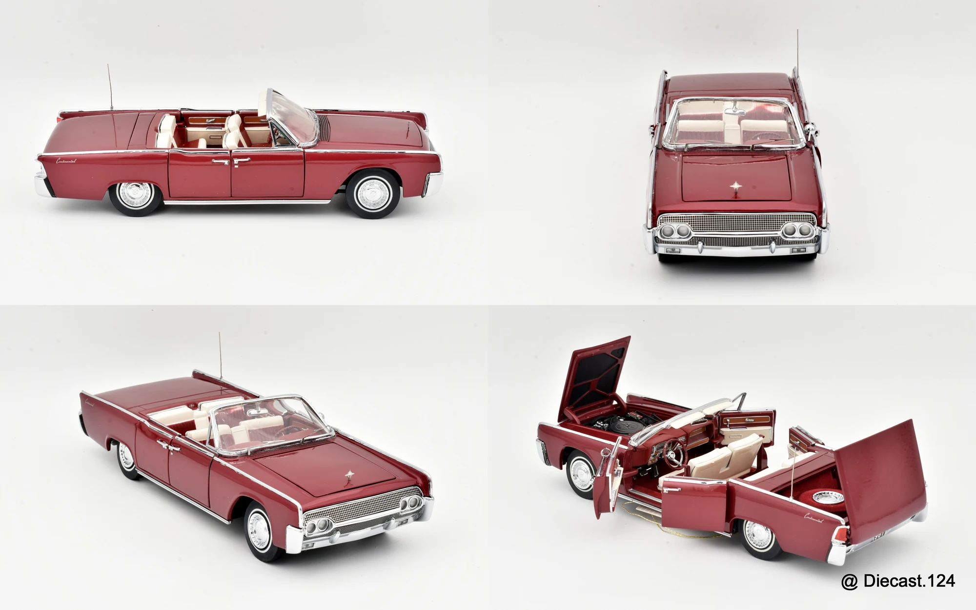 Four views of Lincoln Continental