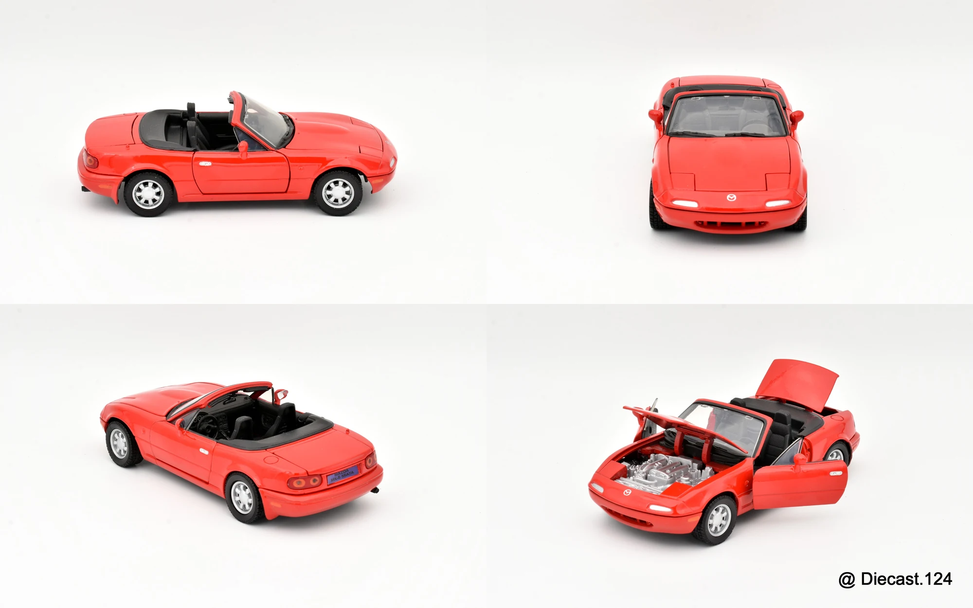 Four views of Mazda MX-5