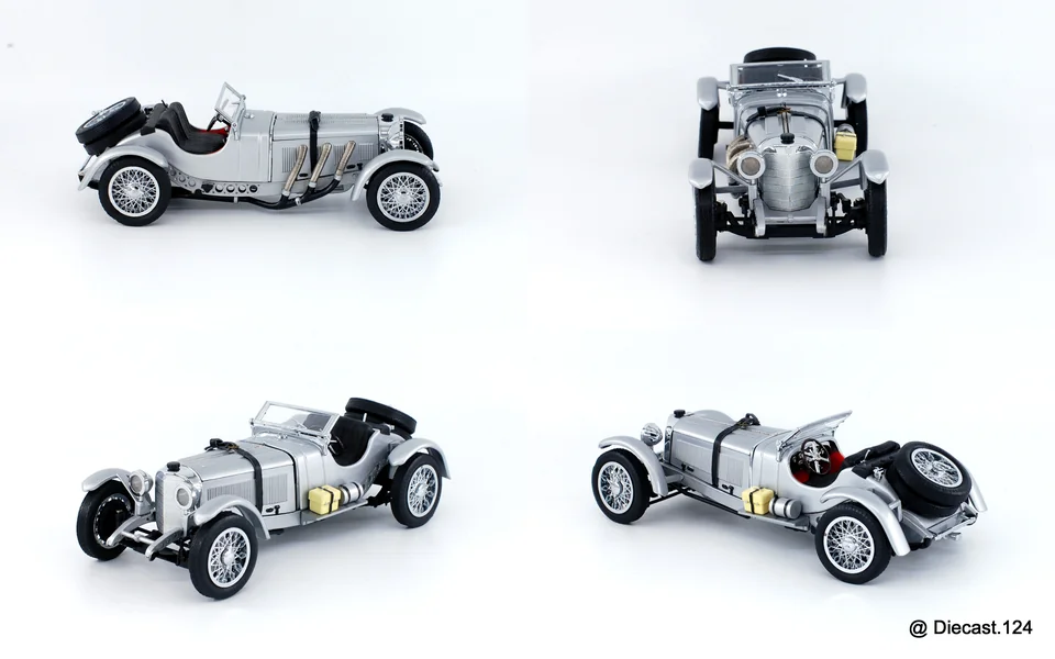 Four views of Mercedes SSKL