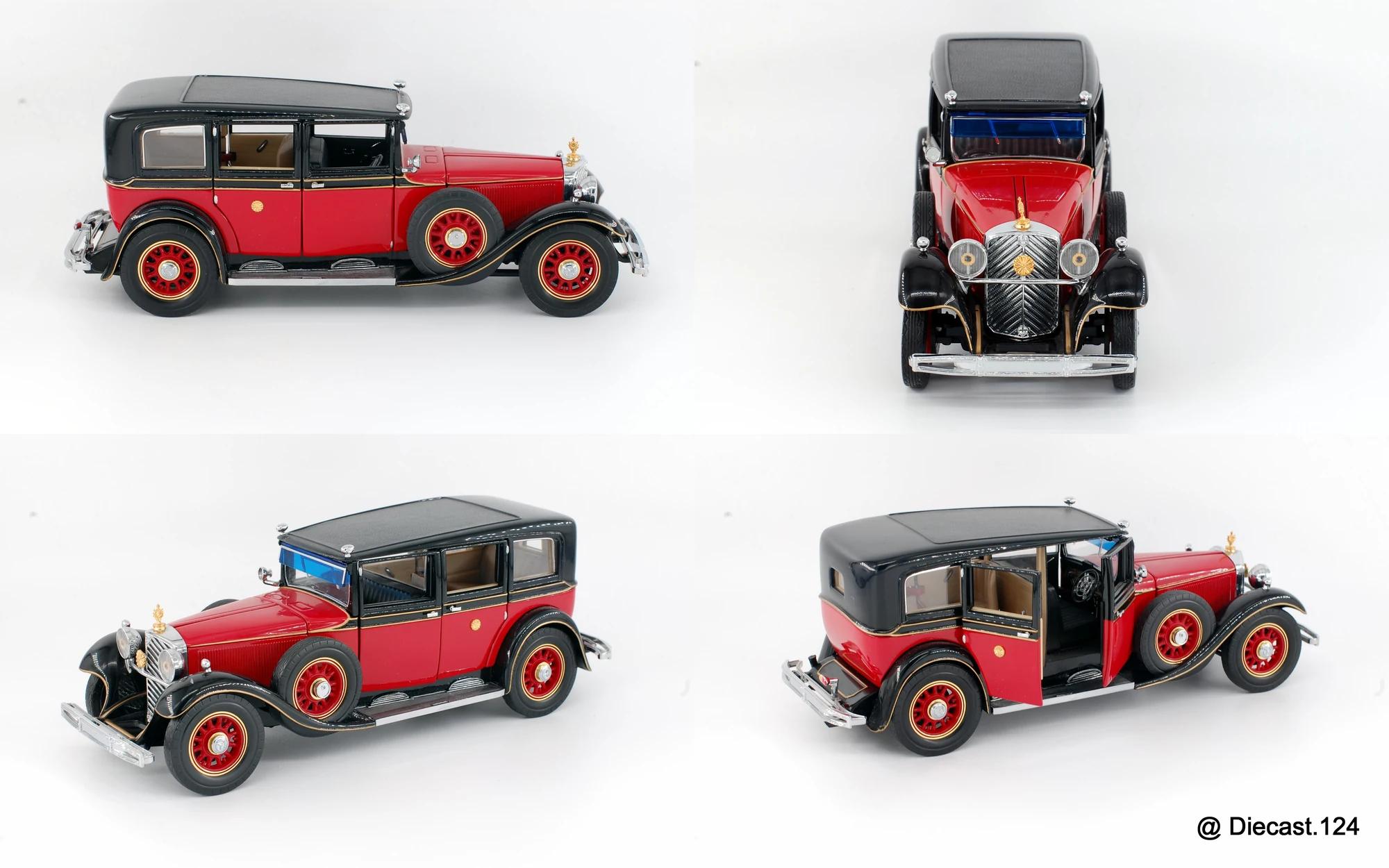 Four views of Mercedes 770K Sedan (W07)