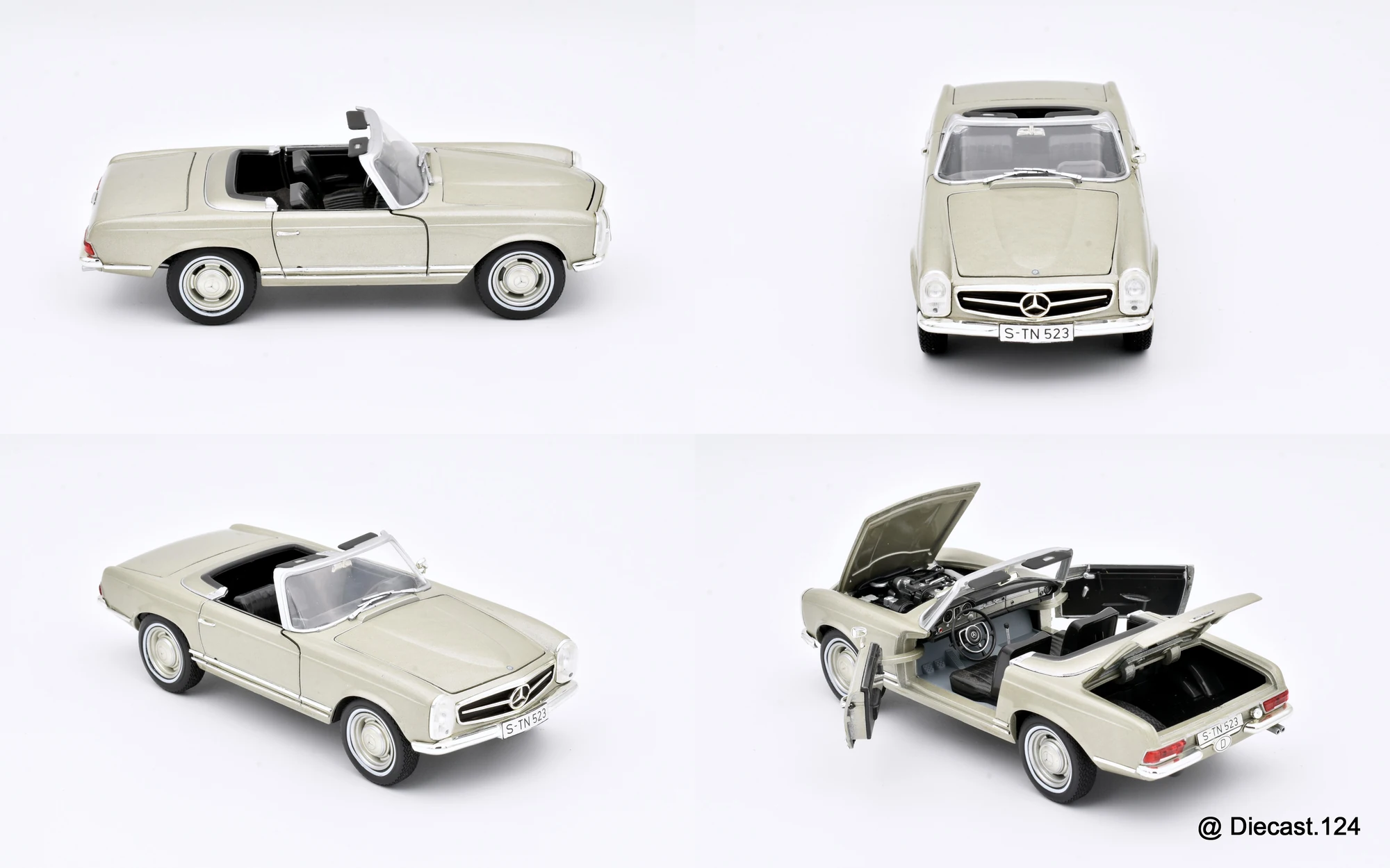 Four views of Mercedes 230 SL (W113)