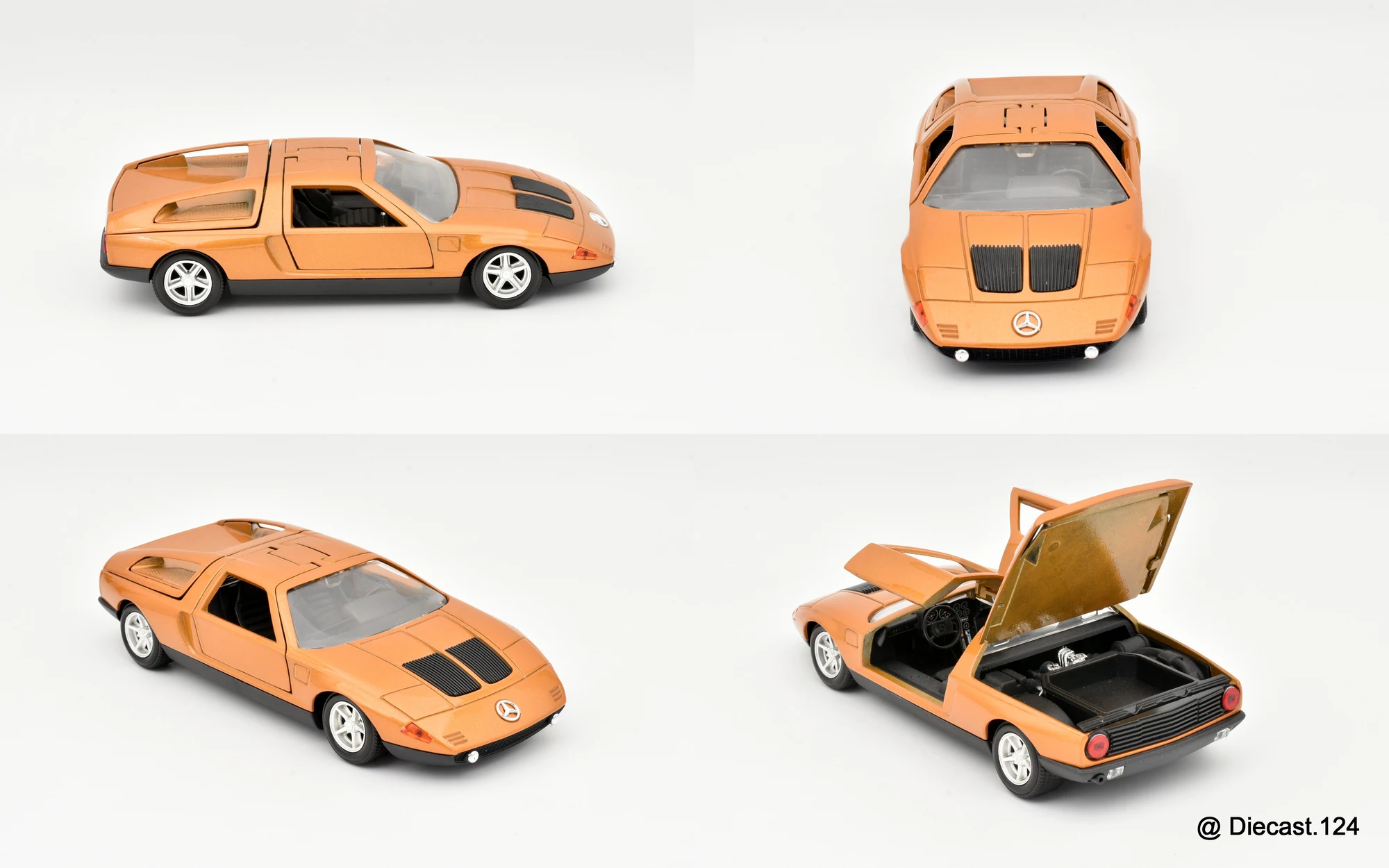Four views of Mercedes C111