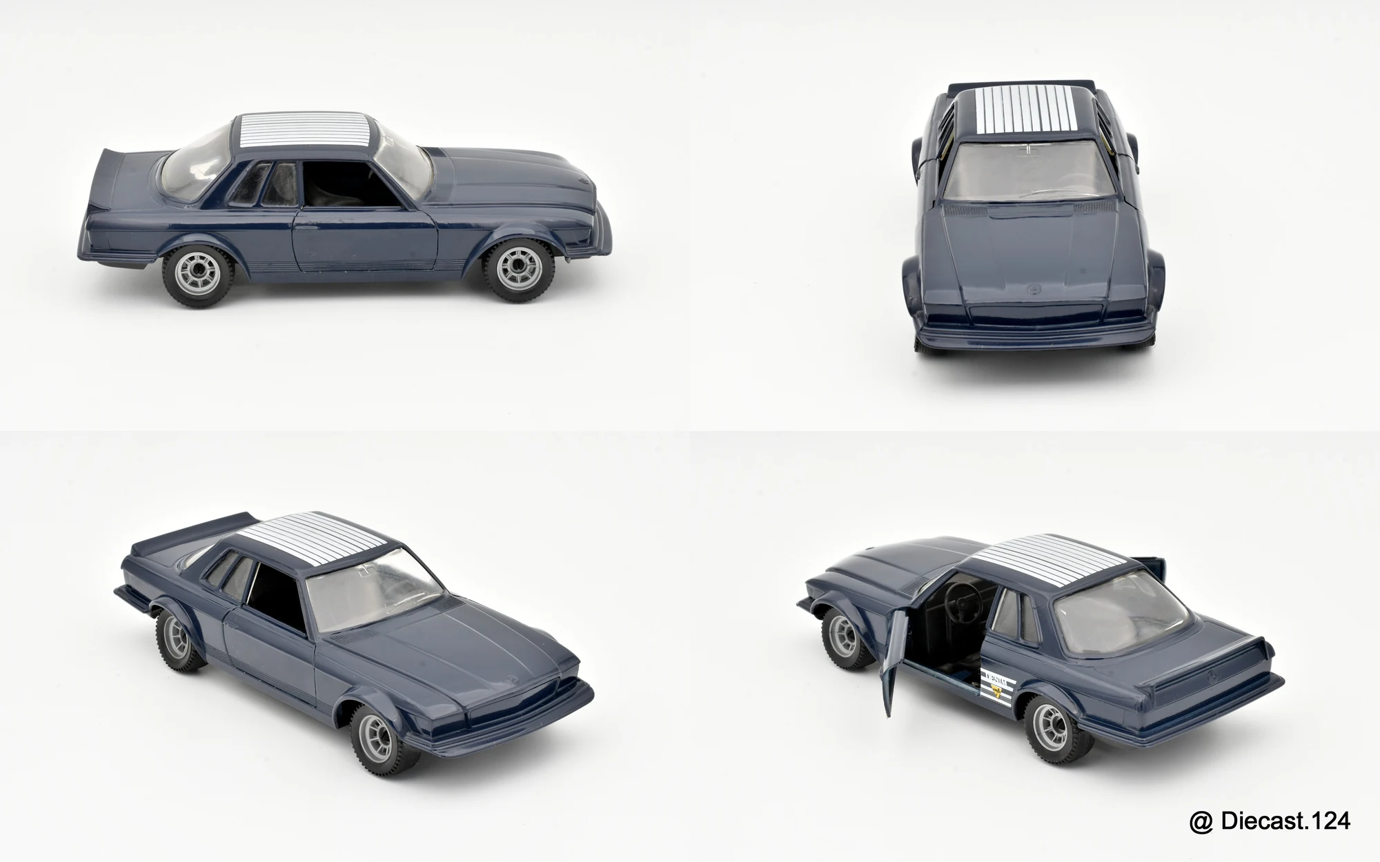 Four views of Mercedes 450 SLC (R107)