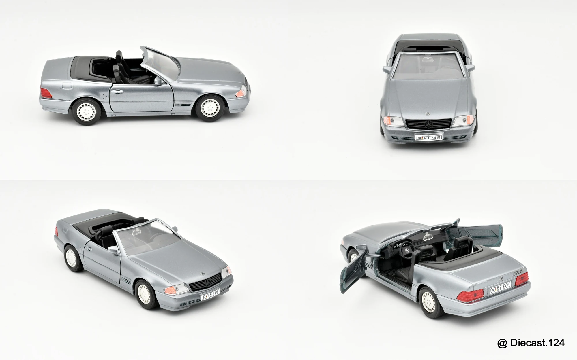 Four views of Mercedes 500 SL (R129)
