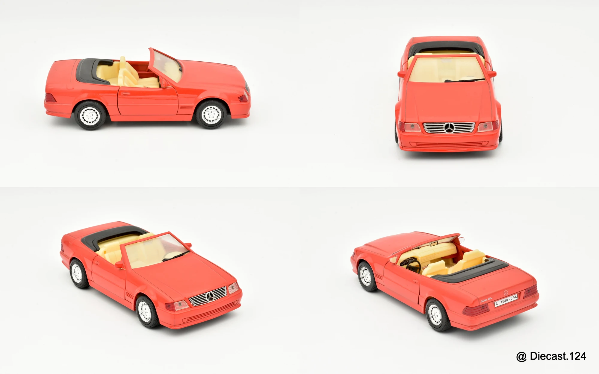 Four views of Mercedes 500 SL (R129)