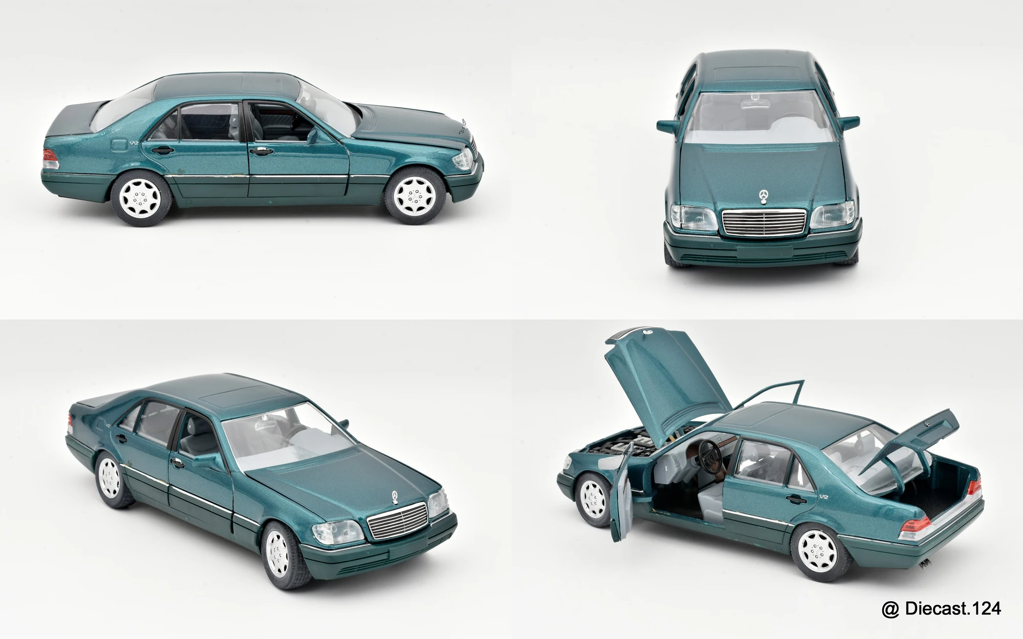 Four views of Mercedes 600 SEL(W140)