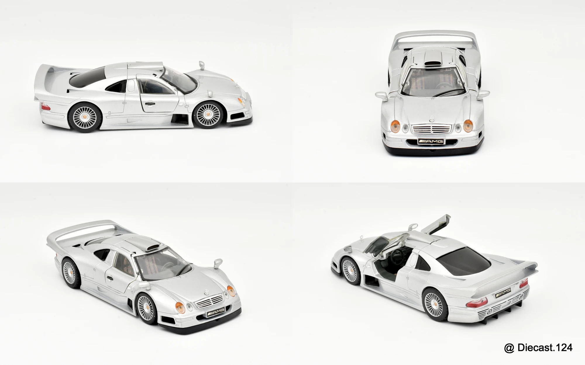 Four views of Mercedes CLK GTR