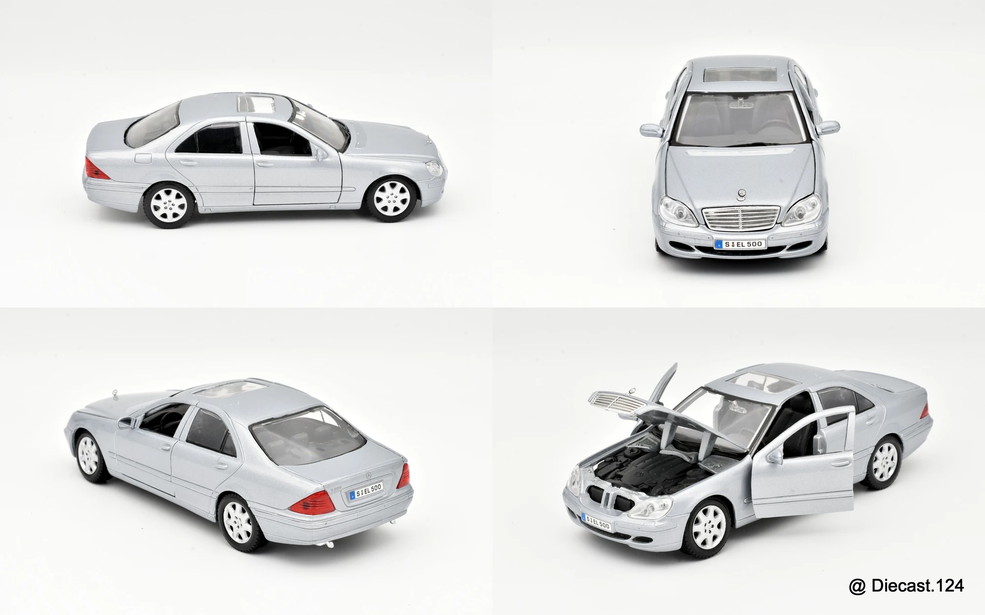 Four views of Mercedes 500 S (W220)