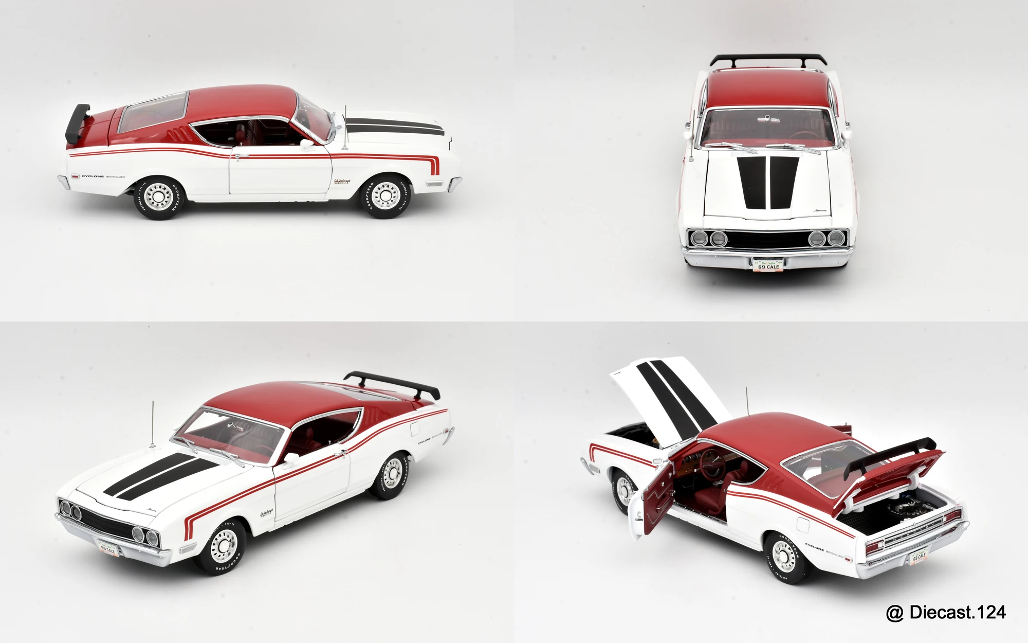 Four views of Mercury Cyclone