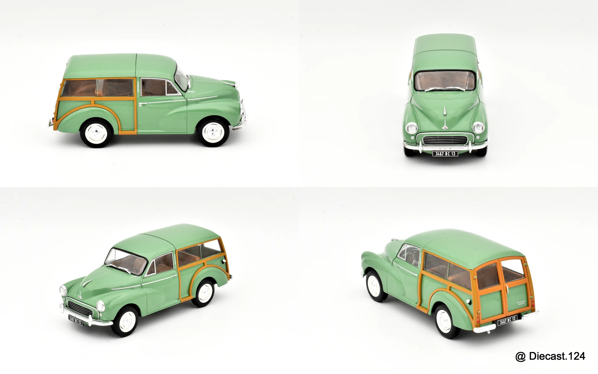 Four views of Morris Minor Traveller
