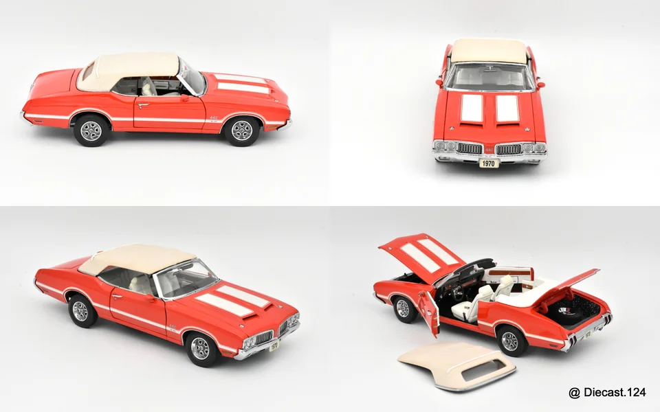 Four views of Oldsmobile 442 W30 Convertible