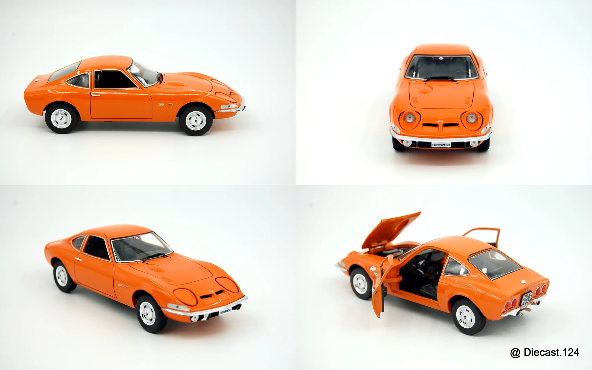 Four views of Opel GT